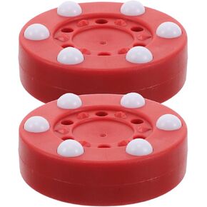 BESPORTBLE 2pcs Roller Hockey Training Pucks for Street Hockey Red Mark Inline Roller Equipment for Adults Practice in Kuwait