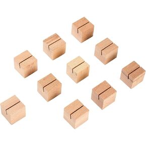 10 Wooden Place Card Holders, Suitable for Wedding Party Table Numbers, Wedding Banquet Sign Displays, Rustic Party Decor, Wooden Sign Holders, Country-Style Decor (Number-2) in Saudi Arabia
