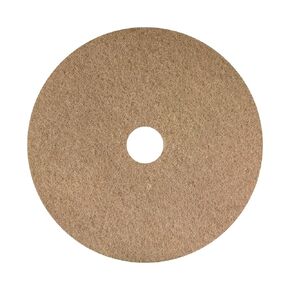 Americo Tan Buffing Floor Pad, Light Duty Cleaning and Buffing, 20" Diameter, 5 Pads/Case, Made in USA in Kuwait