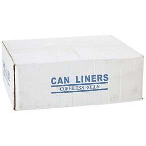 Spectrum CP434816N HDPE Institutional Trash Can Liner, Glutton, 48" Length x 43" Width x 16 Micron Thick, Natural (Case of 200) in Kuwait