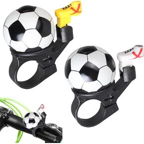 2 Pcs Bicycle Bell,Football Bike Bell Crisp Sound Mini Ringtone and Fun Bicycle Horns for Boys Girls Road, Electric, Mountain Bikes in Kuwait