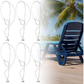 6 قطع مرساة للأثاث الخارجي - سطح متين من الألومنيوم 304 من الفولاذ المقاوم للصدأ أو مرساة للقاعدة للفجوة بين الألواح بقوة 400 رطل للكسر بسهولة إعادة وضع الكرسي والطاولة والشواية والزوارق in Kuwait