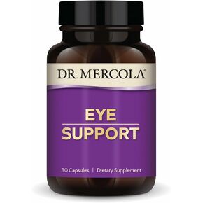 Dr. Mercola Eye Support - Supports Eye & Vision Health - with Lutein, Zeaxanthin, Organic Astaxanthin & Black Currant - Non-GMO, Gluten-Free & Soy Free - 30 Capsules (30 Servings) in Kuwait