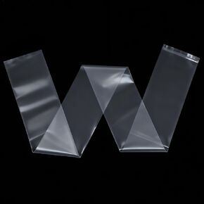 100 Pack 4 x 40 Inch Clear Plastic Poly Bags 2.3 Mil Long Narrow Flat Open Bags, Poster Sleeves for Posters, Artwork, Documents Storage, Anti-dust and Waterproof Storage for Office in Kuwait