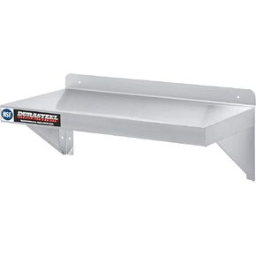 DuraSteel Stainless Steel Shelf - 24 Inch Wide x 12 Deep Commercial NSF Mounted Metal Wall Shelf Pantry Organizer Garage Storage Shelves - Rack Shelving Restaurant Kitchen Units Laundry Utility Room in Kuwait