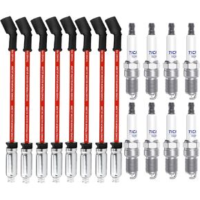 6716137 Spark Plug Wires Set, 3.3L Spark Plug Wires Compatible with Chrysler Town & Country Compatible with Dodge Grand Caravan 3.8L 2001-2009 in Kuwait