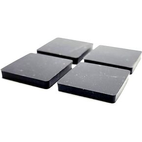 1 1/4" Square Silicone Rubber Bumper Feet 3/16" Thick Adhesive Backed Pads Spacer Glides for Furniture Cabinets and Equipment Non Slip Waterproof Bases (24 Pack) in Saudi Arabia