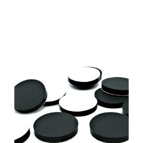 1" D Black Silicone Rubber Feet Self Adhesive - Round Rubber Feet Self Stick Bumper Pads Black Rubber Bumpers Self Adhesive Rubber Spacer Adhesive Rubber Feet for Laptops Computers (12) in Kuwait