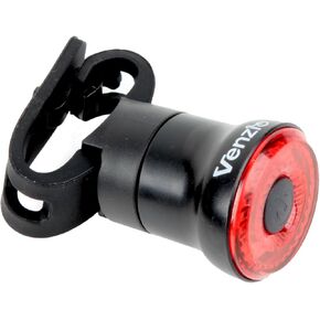 Venzio Bike Tail Light, 20 High-Intensity Red COB LEDs Back Lights, USB Rechargeable 400mAh Battery, IPX4 Waterproof, Rear Bicycle Safety Light for Night Riding in Saudi Arabia