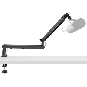 Microphone Boom Arm - Heavy Duty Low Profile Metal Mic Arm Stand with Desk Clamp & Cable Management, 360° Rotatable, Fits Shure SM7B/MV7, Blue Yeti, Fifine AM8, AT2020 for Podcasting & Gaming in Kuwait
