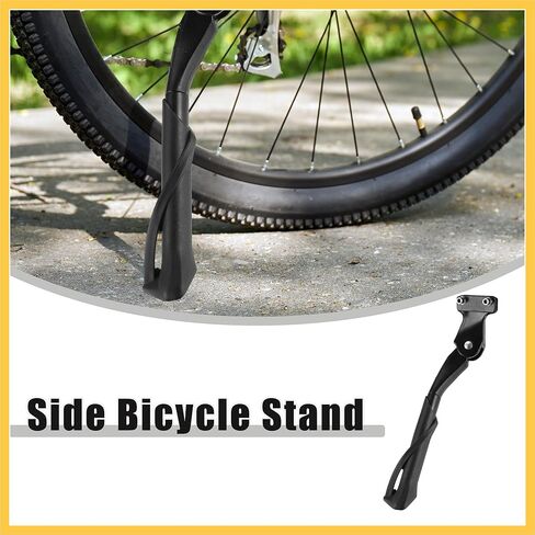 Fit 20-22 Inch Bicycles Adjustable Bicycle Stand with Central 2 Holes Non-Slip Side Stand Kickstand Bicycle for Mountain Bike E-Bike Trekking Auto Replacement Parts in Saudi Arabia