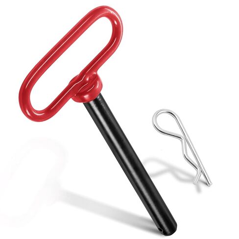 Trailer Hitch Pin, 5/8 x 6 Inch Tractor Hitch Pin with R-Clip Pin for Lawn Mower, Tractor, Trailer (Red) in Kuwait