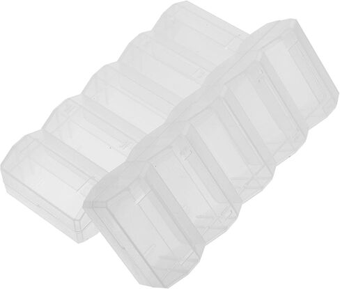 Uonlytech 2pcs Transparent Poker Chip Holder Box with Cover Large Capacity Plastic Storage Tray for Poker Chips and Small Items Wear-resistant Portable Case for Hold and Card Games in Saudi Arabia