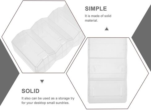 2pcs Clear Plastic Poker Chip Organizer Box with Storage for Chips for Card Protection and Easy Access in Saudi Arabia