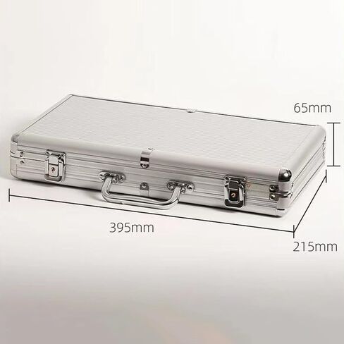 Chip Carry Case with Handle Playing Games Portable Aluminum Alloy Chip Set in Kuwait