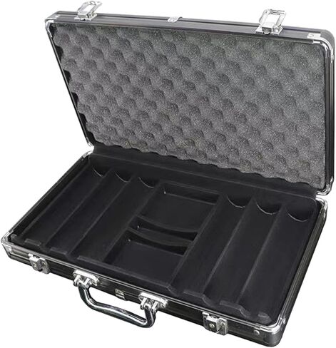 Chip Carry Case with Handle Playing Games Portable Aluminum Alloy Chip Set in Kuwait