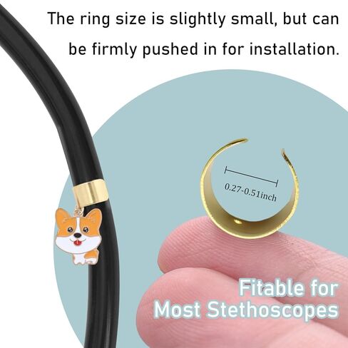 Frenchie Chihuahua Stethoscope Charms for Nurses - 10Pcs Cute Dog Alloy Pendants Stethoscopes Charm for Doctors Medical Students, Puppy Accessories Gifts for Veterinary Staff in Saudi Arabia