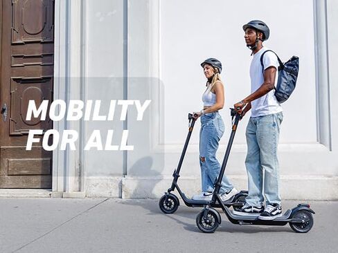 سكوتر كهربائي NIU K100P للبالغين - مع نظام تعليق، قوة ذروة 600 وات، 33 ميلًا كحد أقصى، أعلى 17.4 ميل في الساعة، إطارات هوائية 9.5 × 2.3 بوصة، سكوتر إلكتروني خفيف الوزن قابل للطي للتنقل اليومي ورحلة عطلة نهاية الأسبوع in Kuwait