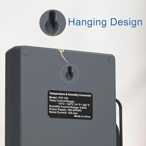 Digital Temperature Humidity Controller Pre-Wired Outlets for Mushroom, Reptile, Heating/Cooling On Outlet 1, Humidifier/Dehumidifier On Outlet2, Timer On Outlet 3 in Kuwait