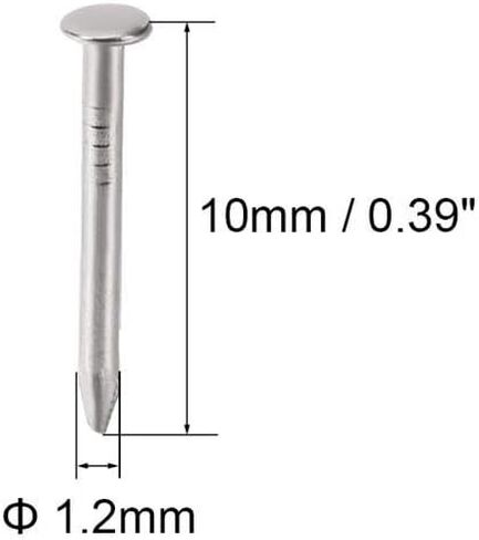 Hardware Nails,concrete nail, 1000pcs Small Nail Nails 1.2mm X 10mm, Used for DIY Decoration Picture Wooden Box Household Accessories in Kuwait