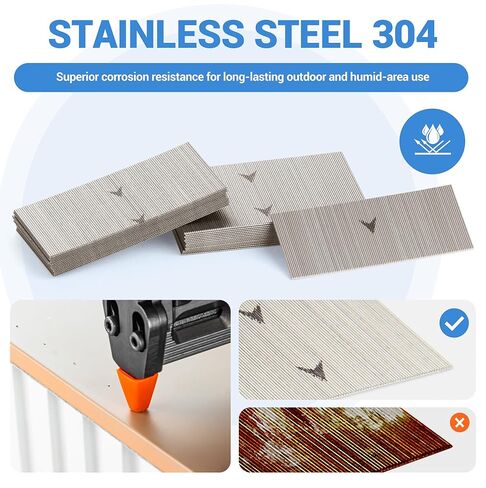 meite 3/8" 304 Stainless Steel 23 Gauge Pin Nails - 1500 Counts and Assorted 6 Sizes (1/2", 5/8", 3/4", 1", 1-3/16", 1-3/8") 304 Stainless Steel Pin Nails - 6000 Counts in Saudi Arabia