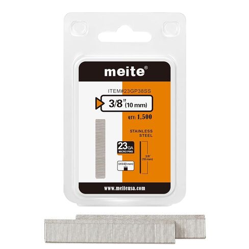 meite 3/8" 304 Stainless Steel 23 Gauge Pin Nails - 1500 Counts and Assorted 6 Sizes (1/2", 5/8", 3/4", 1", 1-3/16", 1-3/8") 304 Stainless Steel Pin Nails - 6000 Counts in Saudi Arabia