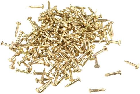Hardware Nails,concrete nail, 200 Small Brass Nails 1x8mm, Used for DIY Decoration Picture Wooden Box Household Accessories in Saudi Arabia