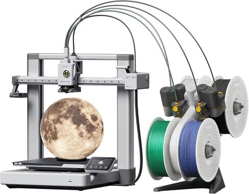 Bambu Lab A1 Combo, A1 3D Printer and AMS lite, Support Multi-Color 3D Printing, High Speed & Precision, Full-Auto Calibration & Active Flow Rate Compensation, ≤48 dB Quiet FDM 3D Printers in Kuwait