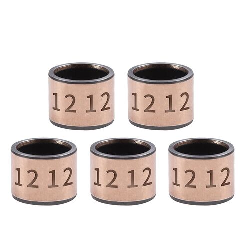 10Pcs Sleeve Bearing 6mm Bore x 8mm OD x 4mm Length Plain Bearings Wrapped Oilless Bushings for Printing Machines, Textile Machines, Hydraulic Transport Vehicles in Saudi Arabia