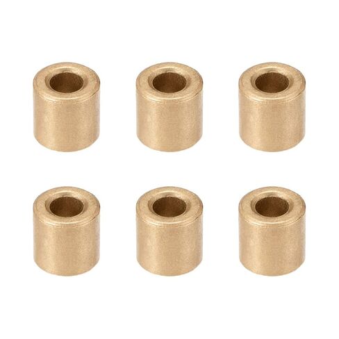 Bearing Sleeve 4mm Bore x 8mm OD x 8mm Long Self-Lubricating Sintered Bronze Bushings 6pcs in Saudi Arabia