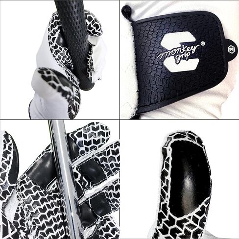 MONKEY GRIP Tire Grip Golf Glove Premium Synthetic Nonslip Spider Grip Tacky All Weather Slice Killer No Twist Left Hand in Saudi Arabia