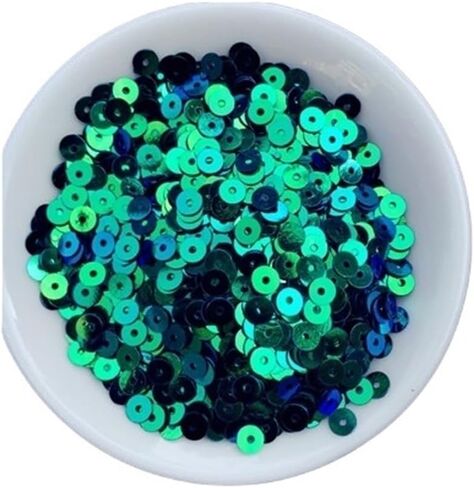 Washer,Stainless Washer, Paillettes Applique, 3mm 4mm 5mm 6mm Flat Round PVC Loose Sequins, Blue Pink Paillette Sewing Craft 1bag(Orange,6mm) in Saudi Arabia