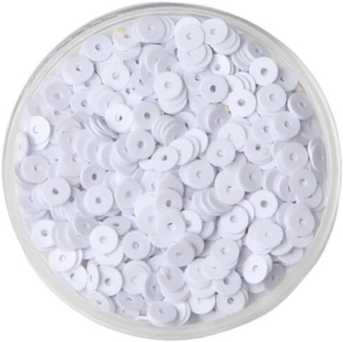 Washer,Stainless Washer, Paillettes Applique, 3mm 4mm 5mm 6mm Flat Round PVC Loose Sequins, Blue Pink Paillette Sewing Craft 1bag(Orange,6mm) in Saudi Arabia