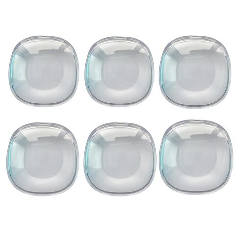 6PCS Dental Retainer Box Mouth Guard Container Portable Denture Holder Braces Orthodontic Travel Case (Light Blue) in Kuwait