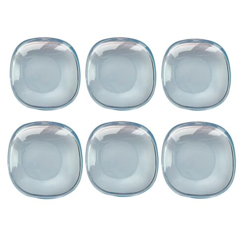 6PCS Dental Retainer Box Mouth Guard Container Portable Denture Holder Braces Orthodontic Travel Case (Light Blue) in Kuwait