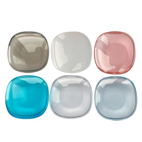 6PCS Dental Retainer Box Mouth Guard Container Portable Denture Holder Braces Orthodontic Travel Case (Light Blue) in Kuwait