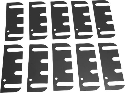 10Pcs Door Hinge Shims, Stainless Steel Coated Finish Door Hole Filler Plate, Hinge Spacers, for Alignment Repair, Filling in Kuwait