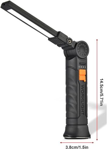 Fabater Working Light Portable, Rechargeable Work Lights with Magnetic Base Hanging Hook, 360 Rotate 4 Modes, Foldable Inspection Light for Car Repair, Camping, Tool Gifts in Saudi Arabia