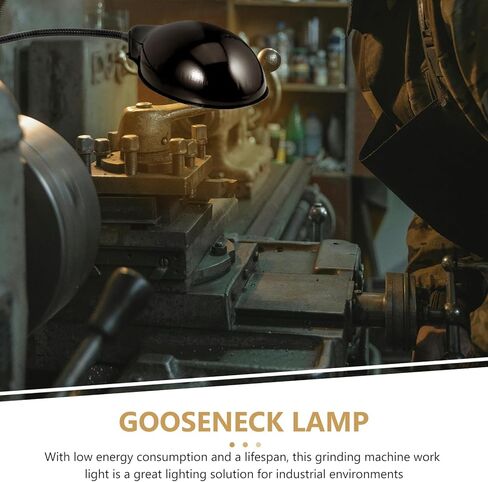 Flexible Gooseneck Work Light for Milling Machine and Lathe, LED Industrial Lamp for Drill Press, Adjustable Machine Tool Light for Workshop Use in Saudi Arabia