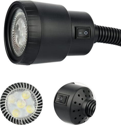 ضوء عمل مغناطيسي، أضواء آلة 9 وات، مصباح عمل مرن 1000 لومن لآلة طحن المخرطة، إضاءة صناعية مع قاعدة مغناطيسية 6T in Kuwait