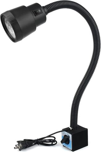 ضوء عمل مغناطيسي، أضواء آلة 9 وات، مصباح عمل مرن 1000 لومن لآلة طحن المخرطة، إضاءة صناعية مع قاعدة مغناطيسية 6T in Kuwait