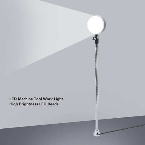 Odorkle LED Machine Light Magnetic Base 50cm Flexible Gooseneck Tube Sewing Work Lamp in Saudi Arabia
