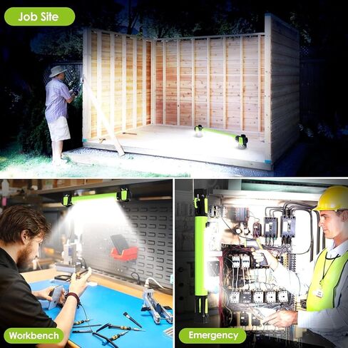 Magnetic Work Light, Rechargeable LED Work Light Bar, 3000 LM 5200mAh Under Hood Mechanic Light with Magnetic Base for Garage, Workshop, Car Repair, Emergency in Saudi Arabia