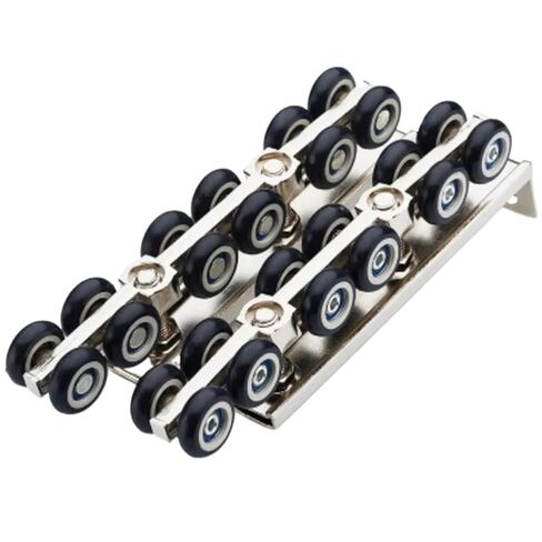 Sliding Door Roller Hanging Pulley Hanging Mute Rail Wheel Balcony Sliding Door 12 Wheels Bear 117 KGS,one Pair per Set in Saudi Arabia