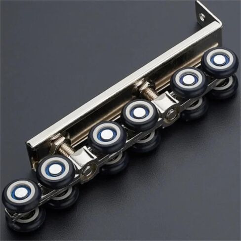 Sliding Door Roller Hanging Pulley Hanging Mute Rail Wheel Balcony Sliding Door 12 Wheels Bear 117 KGS,one Pair per Set in Saudi Arabia