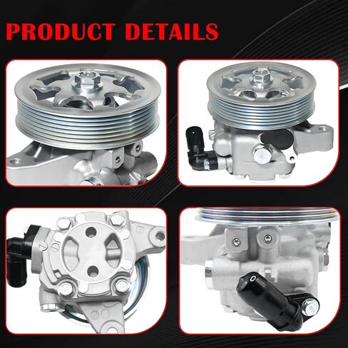 21-5341 Power Steering Pump with Pulley Compatible with Honda Accord EX/LX L4 2.4L 2003-2007, Replace# 56110-RAA-A01, 990-0656, 56100-RAA-A01RM, 56110-PND-003, 96-5341 in Kuwait