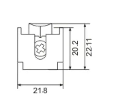 Main Aluminum Nylon Roller Sliding Window Gate Accessory with Profile Hardware Single Wheels Apposite in Saudi Arabia