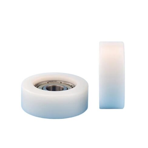 8 * 32 * 12mm Embedded 608zz Bearing, Wrapped Rubber, Nylon Bearing Pulley, Flat Roller Wheel in Saudi Arabia
