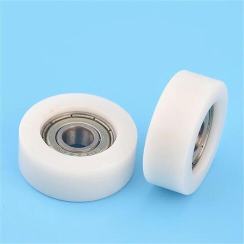 8 * 32 * 12mm Embedded 608zz Bearing, Wrapped Rubber, Nylon Bearing Pulley, Flat Roller Wheel in Saudi Arabia