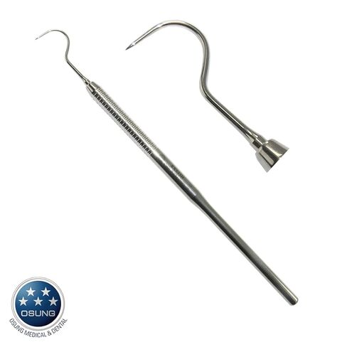 مجموعة أدوات مستكشف الأسنان من OSUNG بمقبض معدني EXS23H، عبوة من 5 قطع in Kuwait